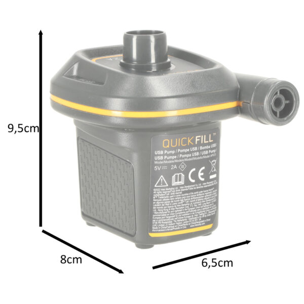 Pompka elektryczna do pompowania basenu 2 koncowki USB A 5v DC 2A INTEX