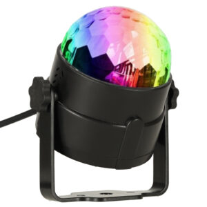 Projektor RGB LED kula disco dyskotekowa pilot