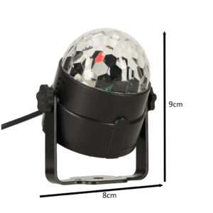 Projektor RGB LED kula disco dyskotekowa pilot