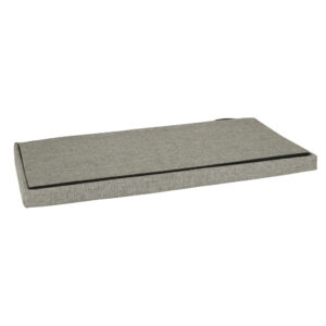 Puf skladany ze schowkiem szary duzy 76x38x38cm