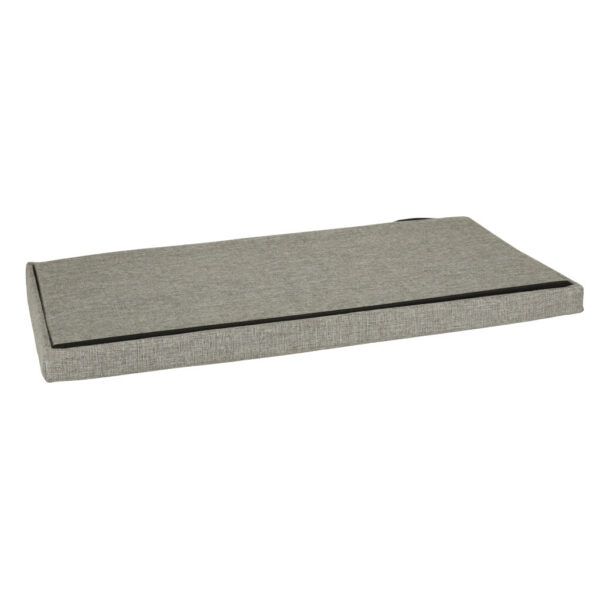 Puf skladany ze schowkiem szary duzy 76x38x38cm