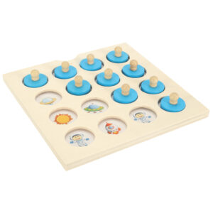 Puzzle drewniane gra planszowa memory 4 karty