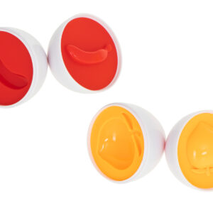 Puzzle klocki jajka 12 szt wytlaczanka Montessori owoce i warzywa