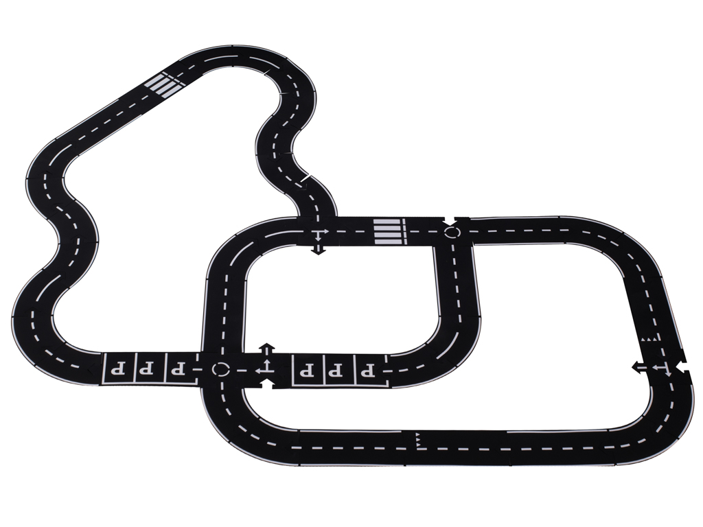 Puzzle kreatywne 2w1 droga jezdnia 40 elementow