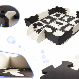 KX6270 Puzzle piankowe mata dla dzieci 25el. czarno białe