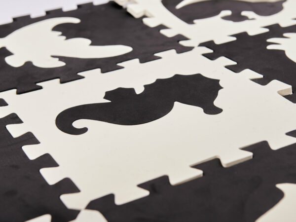 KX6270 Puzzle piankowe mata dla dzieci 25el. czarno białe