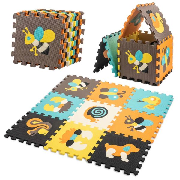 Puzzle piankowe mata dla dzieci 9 el kolor Puzzle piankowe mata dla dzieci 9 el kolor