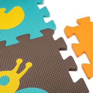 Puzzle piankowe mata dla dzieci 9 el kolor