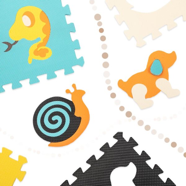 Puzzle piankowe mata dla dzieci 9 el kolor