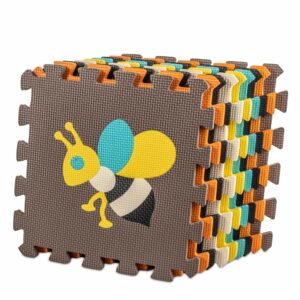 Puzzle piankowe mata dla dzieci 9 el kolorowe 85cm x 85cm x 1cm