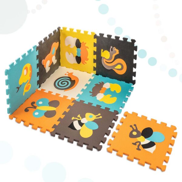 Puzzle piankowe mata dla dzieci 9 el kolorowe 85cm x 85cm x 1cm