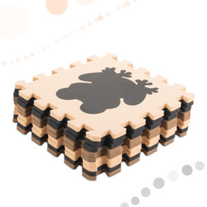 Puzzle piankowe mata dla dzieci 9el bez braz czarny 85cm x 85cm x 1cm
