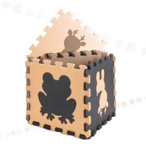 Puzzle piankowe mata dla dzieci 9el bez braz czarny 85cm x 85cm x 1cm