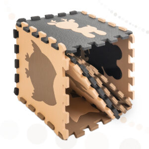 Puzzle piankowe mata dla dzieci 9el bez braz czarny 85cm x 85cm x 1cm