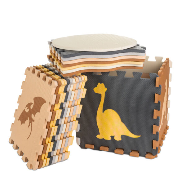 Puzzle piankowe mata kojec 36el dinozaury 143cm x 143cm x1cm