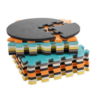 Puzzle piankowe mata kojec dla dzieci 25el kolorowe 114cm x 114cm x 1cm