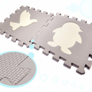 KX6269 Puzzle piankowe mata kojec dla dzieci 36el szaro ecru