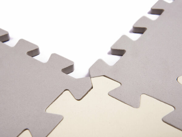 KX6269 Puzzle piankowe mata kojec dla dzieci 36el szaro ecru