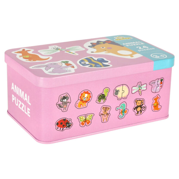 Puzzle w puszce zwierzatka 24 puzzle