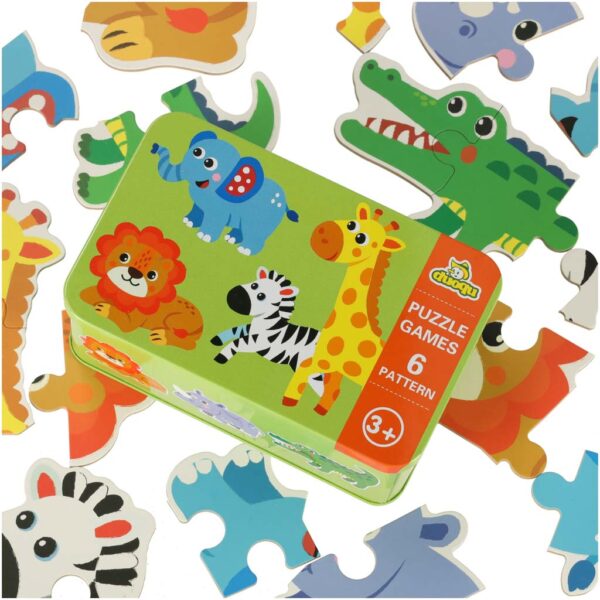 Puzzle w puszce zwierzatka safari 25 puzzli