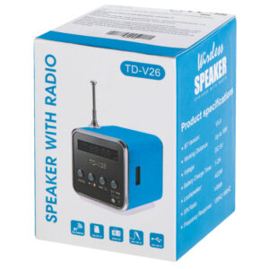 Radio akumulatorowe przenosne glosnik Bluetooth LCD TD V26