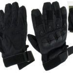 Rekawice taktyczne wojskowe ochrona kostek XL czarne