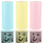 Rolki papier wklad termiczny do mini drukarki 5 7cmx3m 3 sztuki kolorowe