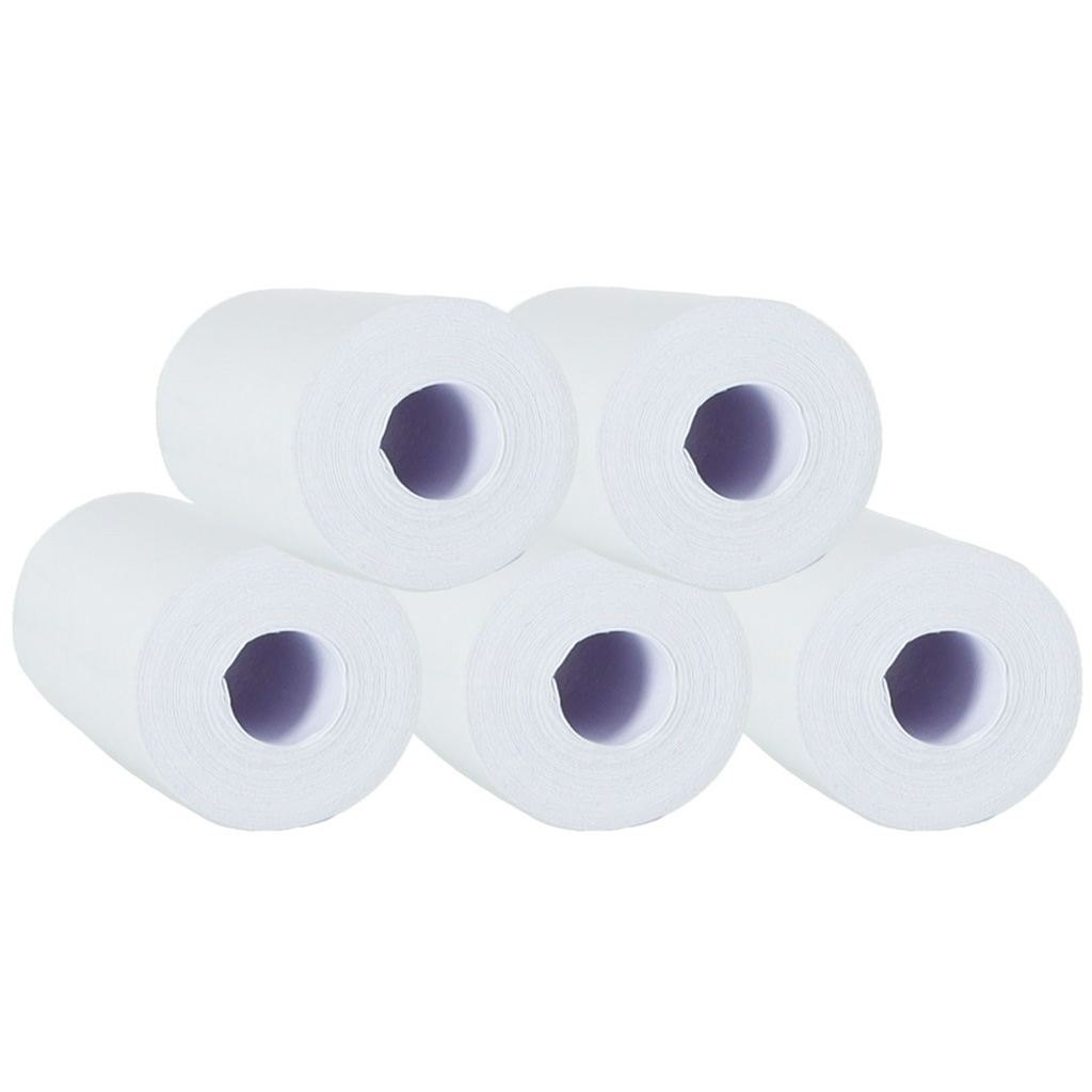 Rolki papier wklad termiczny do mini drukarki 5 7cmx4 5m 5 sztuk