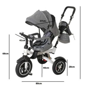 Rowerek Trojkolowy Trike Fix V3 szary
