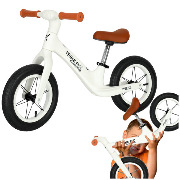 Rowerek biegowy Trike Fix Balance PRO bialy lekki 3kg