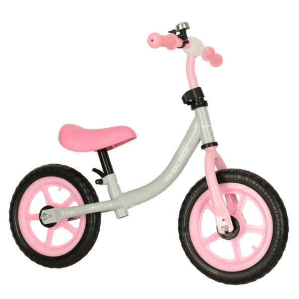 Rowerek biegowy Trike Fix Balance szary rozowy