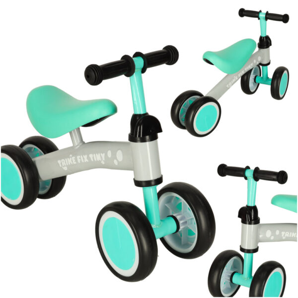 Rowerek biegowy Trike Fix Tiny jezdzik chodzik 4 kola regulacja kierownicy mietowy Rowerek biegowy Trike Fix Tiny jezdzik chodzik 4 kola regulacja kierownicy mietowy