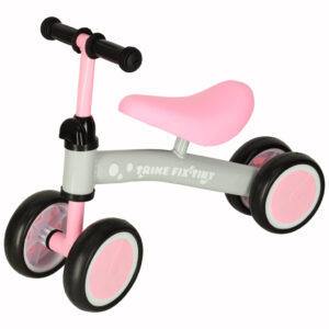 Rowerek biegowy Trike Fix Tiny jezdzik chodzik 4 kola regulacja kierownicy rozowy