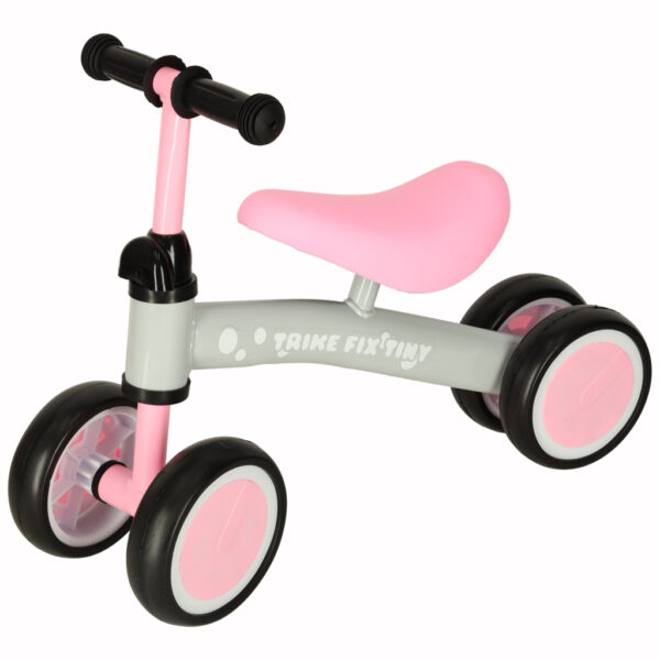 Rowerek biegowy Trike Fix Tiny jezdzik chodzik 4 kola regulacja kierownicy rozowy