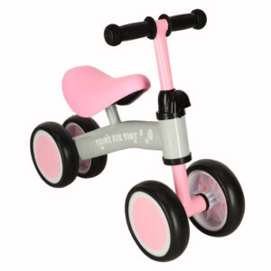 Rowerek biegowy Trike Fix Tiny jezdzik chodzik 4 kola regulacja kierownicy rozowy
