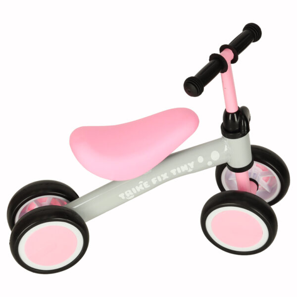 Rowerek biegowy Trike Fix Tiny jezdzik chodzik 4 kola regulacja kierownicy rozowy