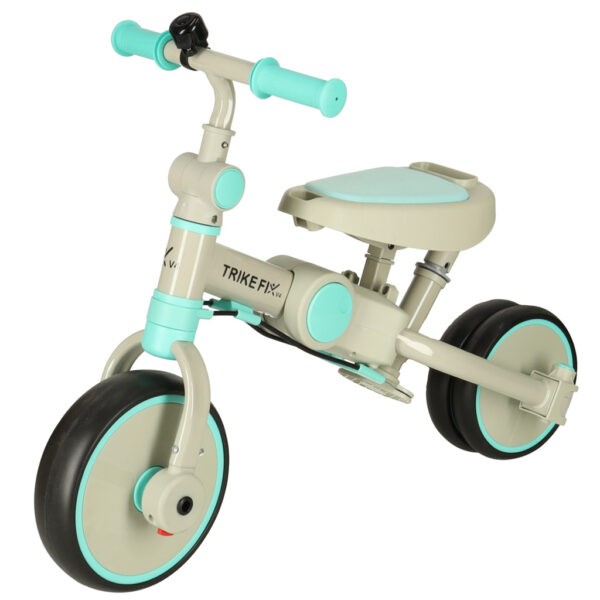 Rowerek trojkolowy TRIKE FIX V4 niebiesko szary z daszkiem