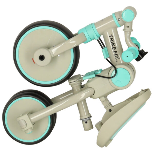 Rowerek trojkolowy TRIKE FIX V4 niebiesko szary z daszkiem