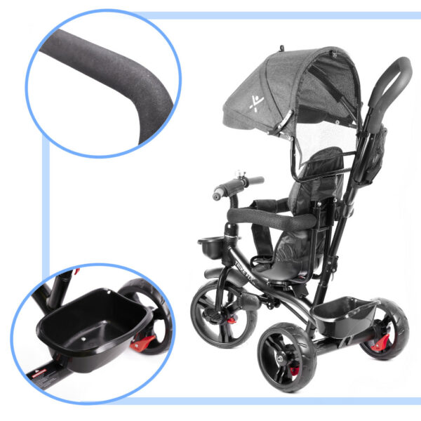 KX6200 Rowerek trójkołowy Trike Fix Lite szary