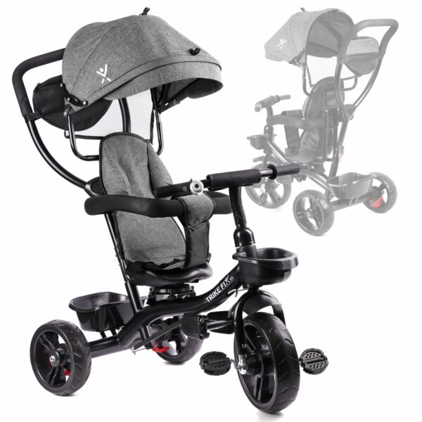 Rowerek trojkolowy Trike Fix Lite szary