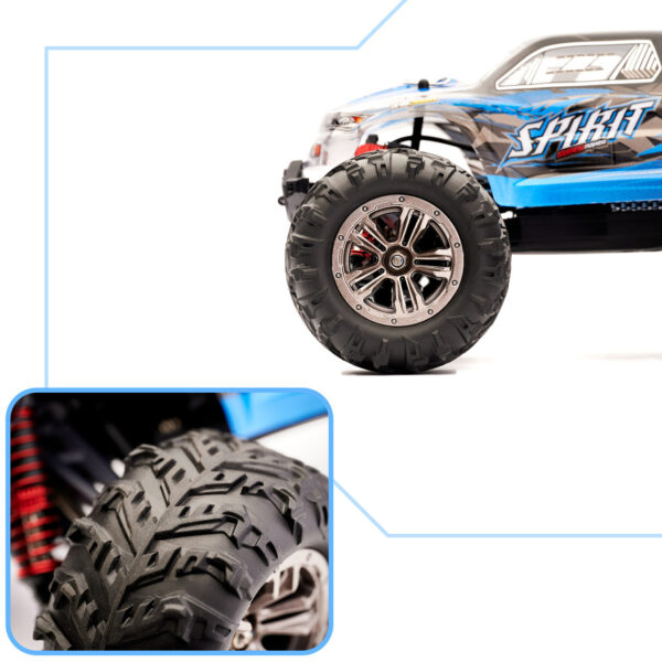 RC auto Q901 Bezkartáčové 1 16 2 4G 4 kanály 52 km/h Modrá