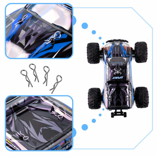 RC auto Q901 Bezkartáčové 1 16 2 4G 4 kanály 52 km/h Modrá