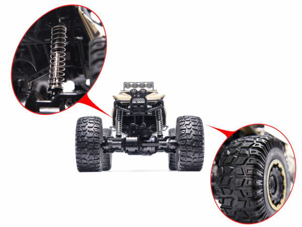 Samochod RC Rock Crawler 2 4GHz 1 8 51cm czarny
