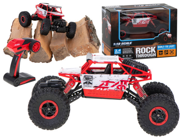Samochod RC Rock Crawler HB 2 4GHz 1 18 czerwony Samochod RC Rock Crawler HB 2 4GHz 1 18 czerwony