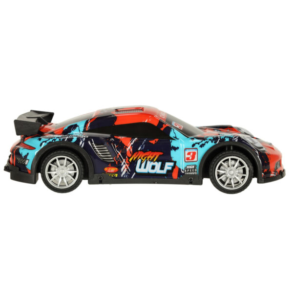 Samochod RC sportowy niebiesko czerwony