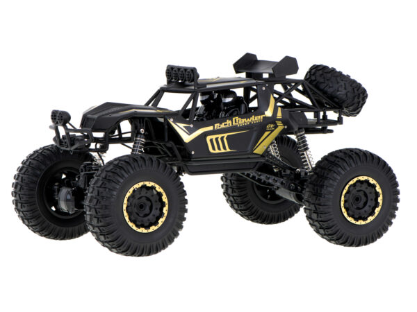 Samochod RC zdalnie sterowany Rock Crawler 2 4GHz 1 8 51cm metal czarny