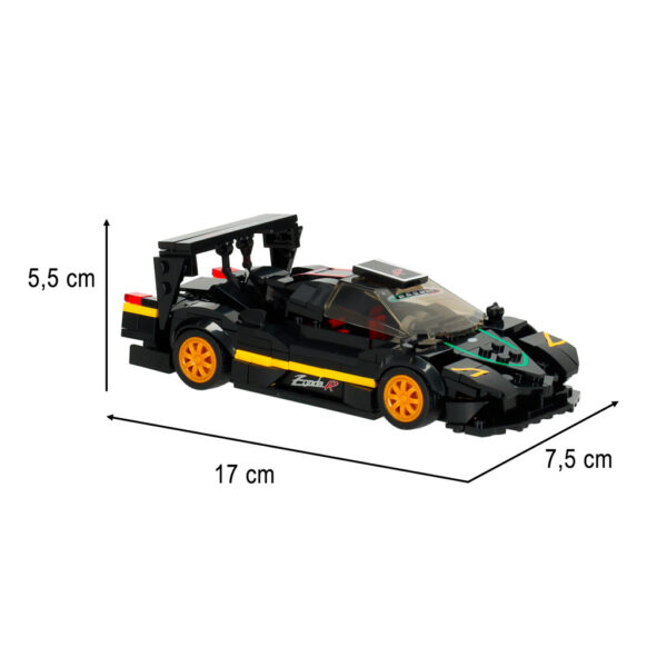 Samochod Rastar 93900 B pagani Zonda R 1 28 klocki 387 el