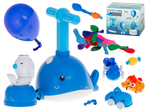 Samochod aerodynamiczny wyrzutnia balonow delfin Samochod aerodynamiczny wyrzutnia balonow delfin