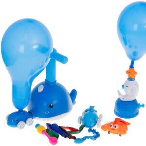 Samochod aerodynamiczny wyrzutnia balonow delfin
