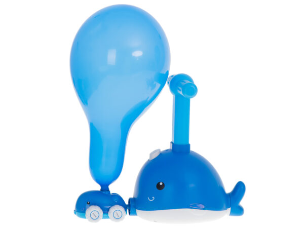 Samochod aerodynamiczny wyrzutnia balonow delfin